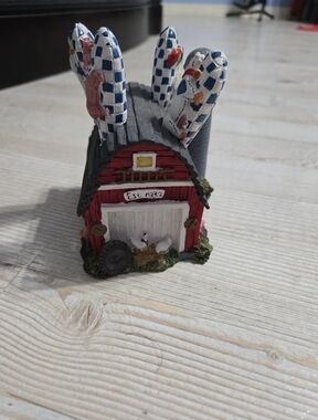 Barn/Farm Themed Cheese Spreaders and Holder